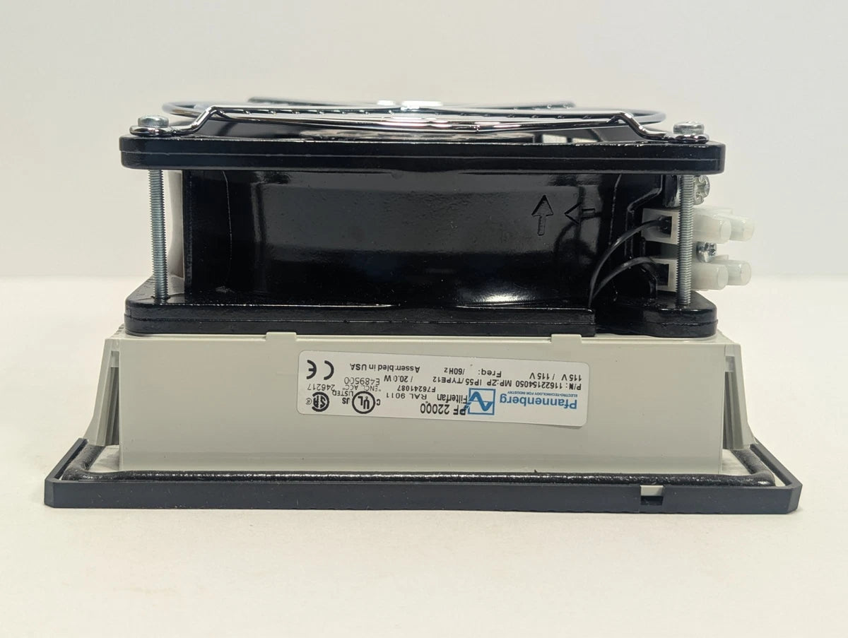 Lot of 2X Pfannenberg PF22000 115V Filter Fan Black IP55 PF2200T12BK 11622154050