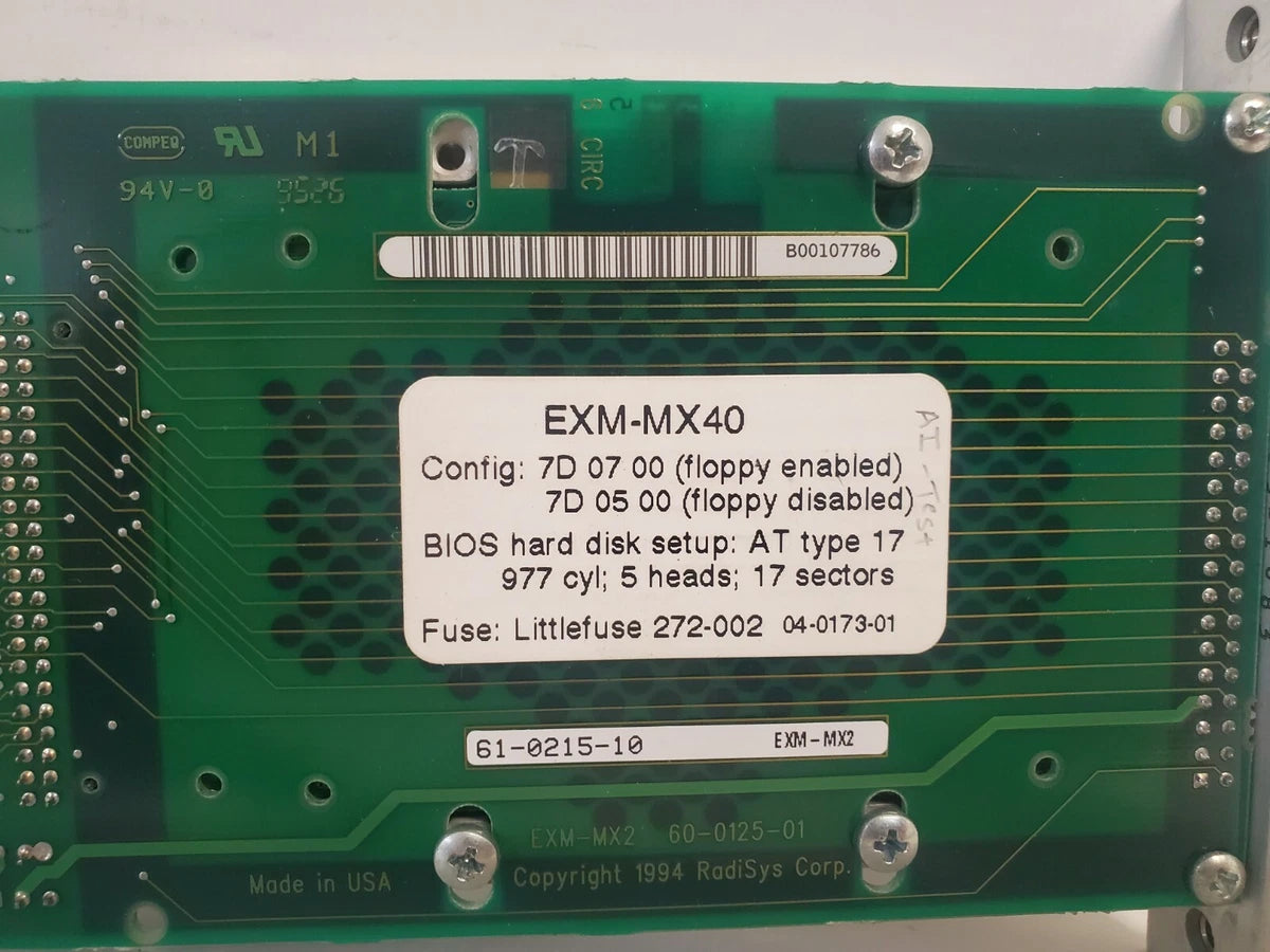 RADISYS CIRCUIT BOARD 61-0215-10 EXM-MX40