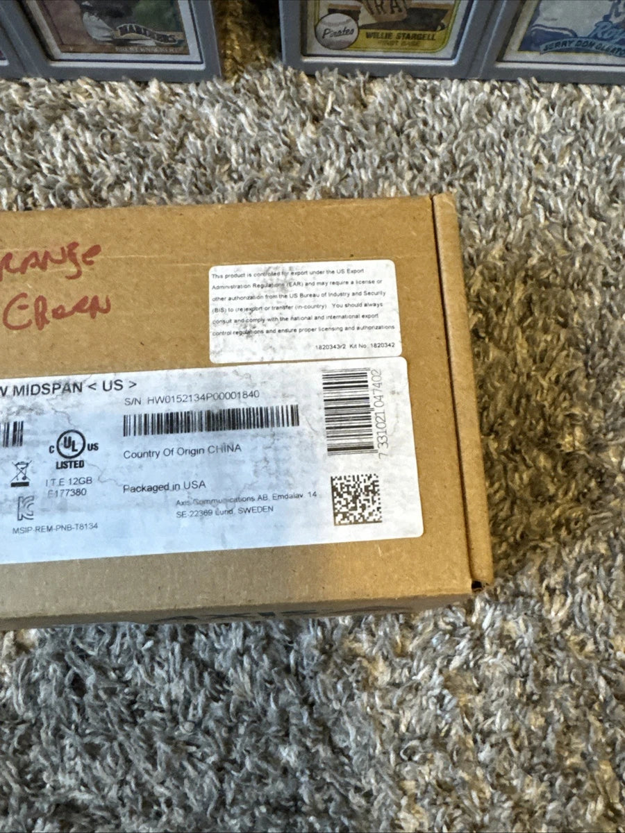 AXIS COMMUNICATION INC 5901-004 T8154 60W SFP MIDSPAN Open Box New