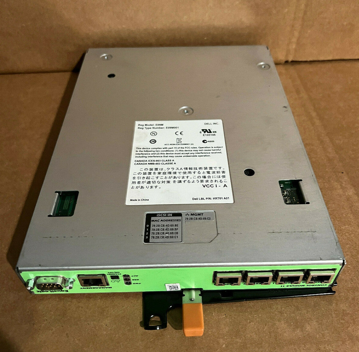 Dell EqualLogic Type 11 Control Module E09M001 E09M HRT01 A01|203933258389