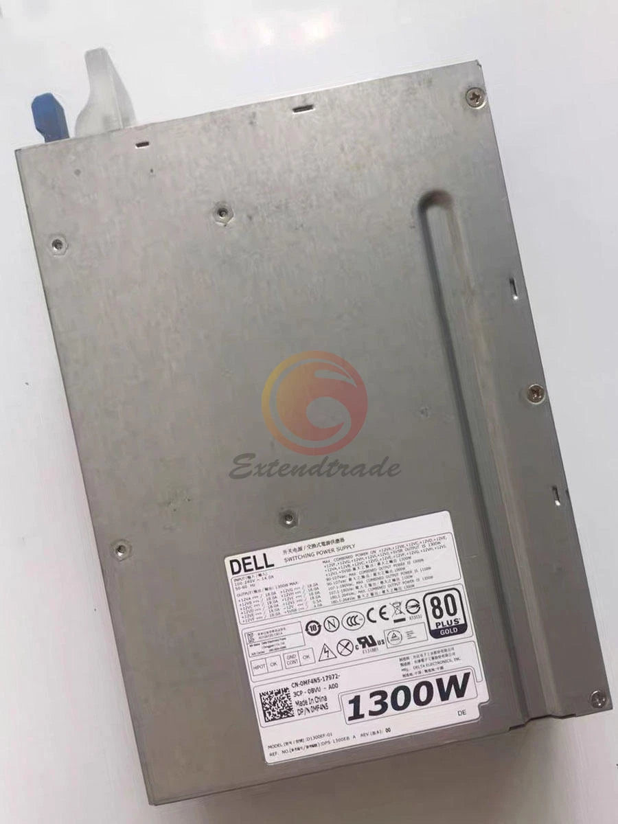 ONE DELL T7610 T7600 workstation 1300W power supply D1300EF-01 0MF4N5 Used