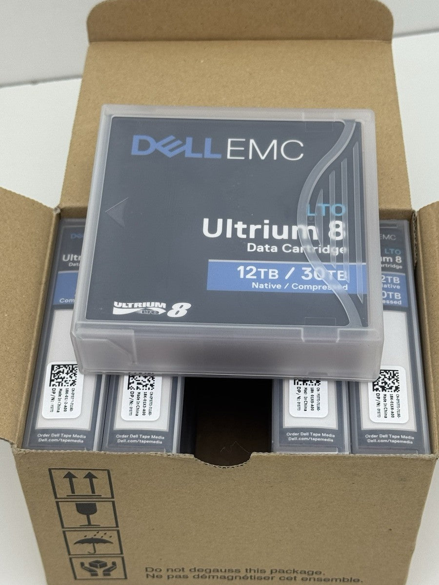 5x DELL EMC 0Y577J LTO ULTRIUM 8 DATA CARTRIDGE 12TB NATIVE 30TB COMPRESED Y577J|365688967541