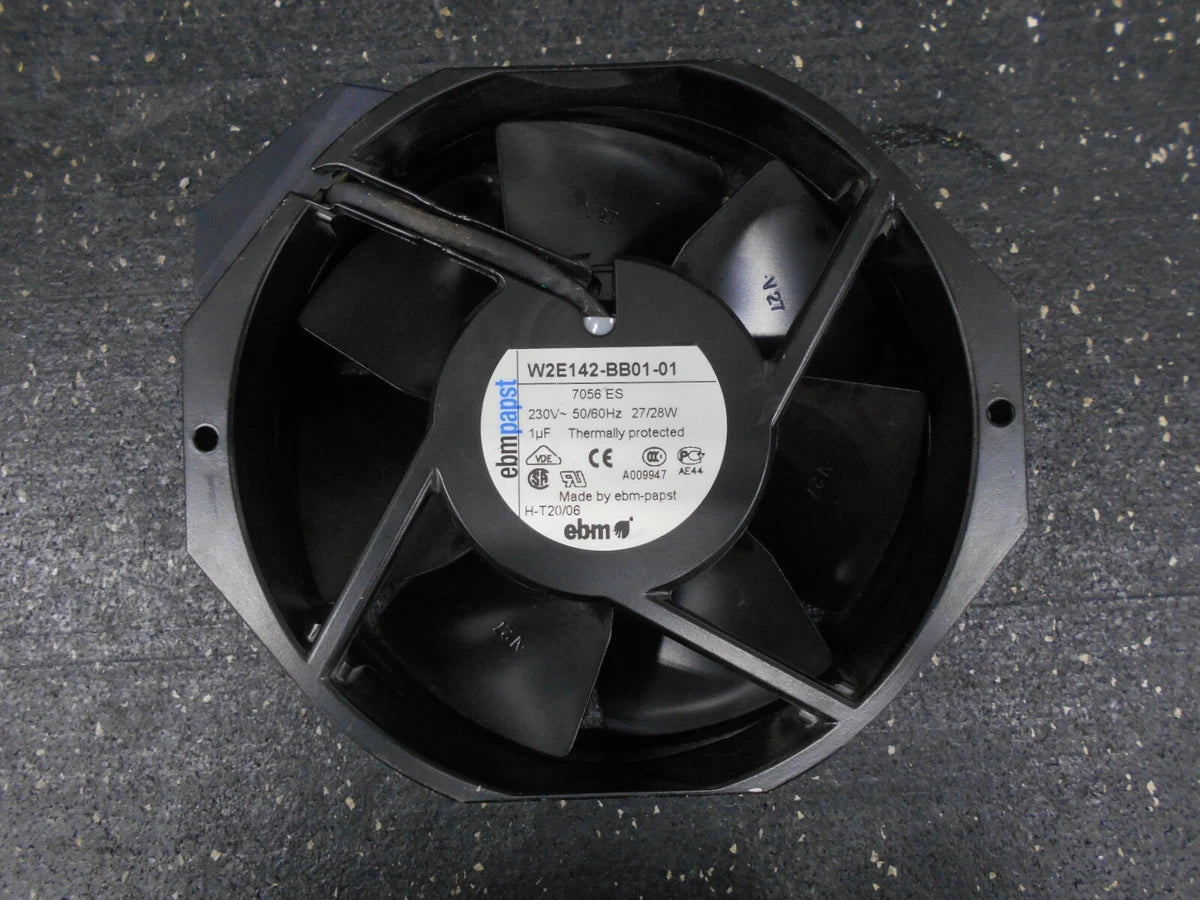 EBM PAPST AC AXIAL COMPACT FAN 7056 ES W2E142 BB01 01 230V 50/60Hz 27/28W 1µF