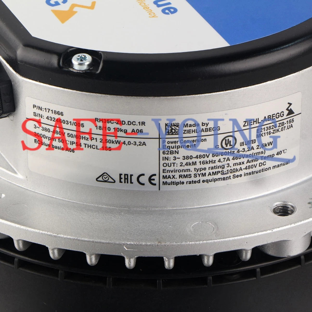 ZIEHL-ABEGG RH35C-ZlD.DC.1R High temperature fan