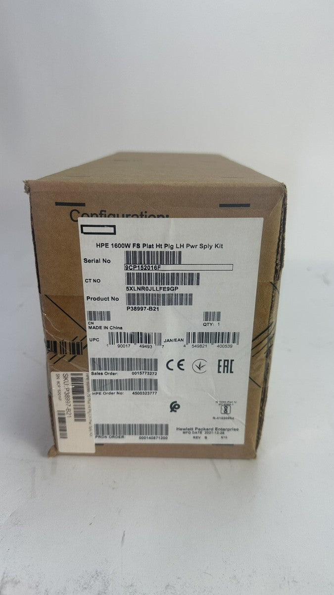 New Sealed HPE HP 1600W Flex Slot Platinum Power Supply 200V-240V AC PSU|187891737133