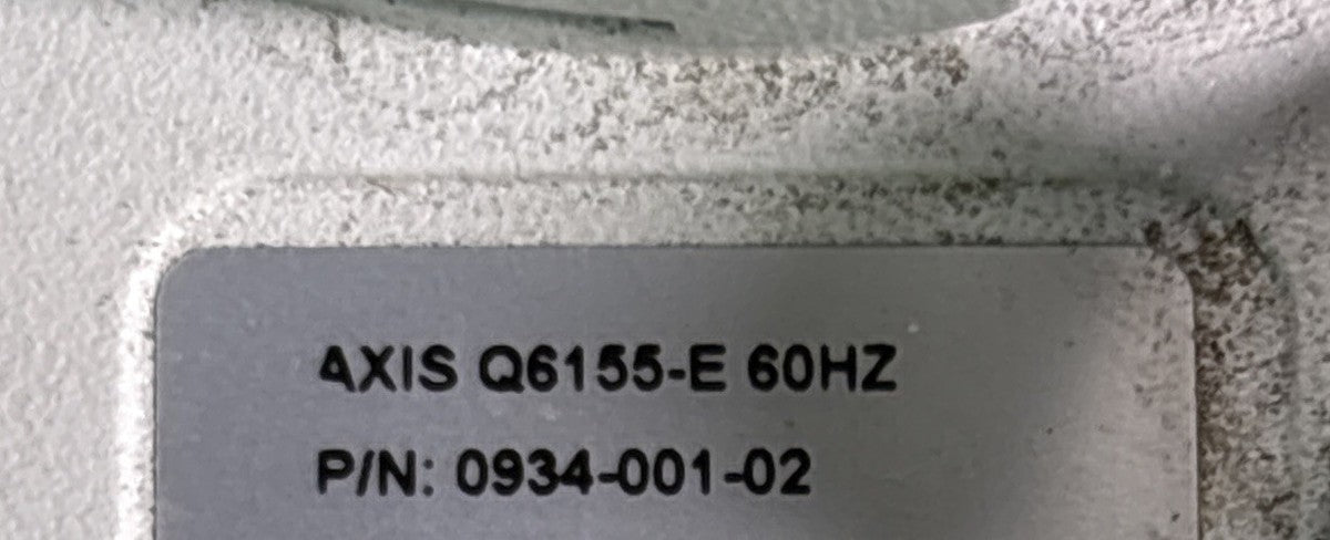 2x Axis Q6155-E 60Hz PTZ Dome Network Camera 0934-001-02, Laser Focus/used