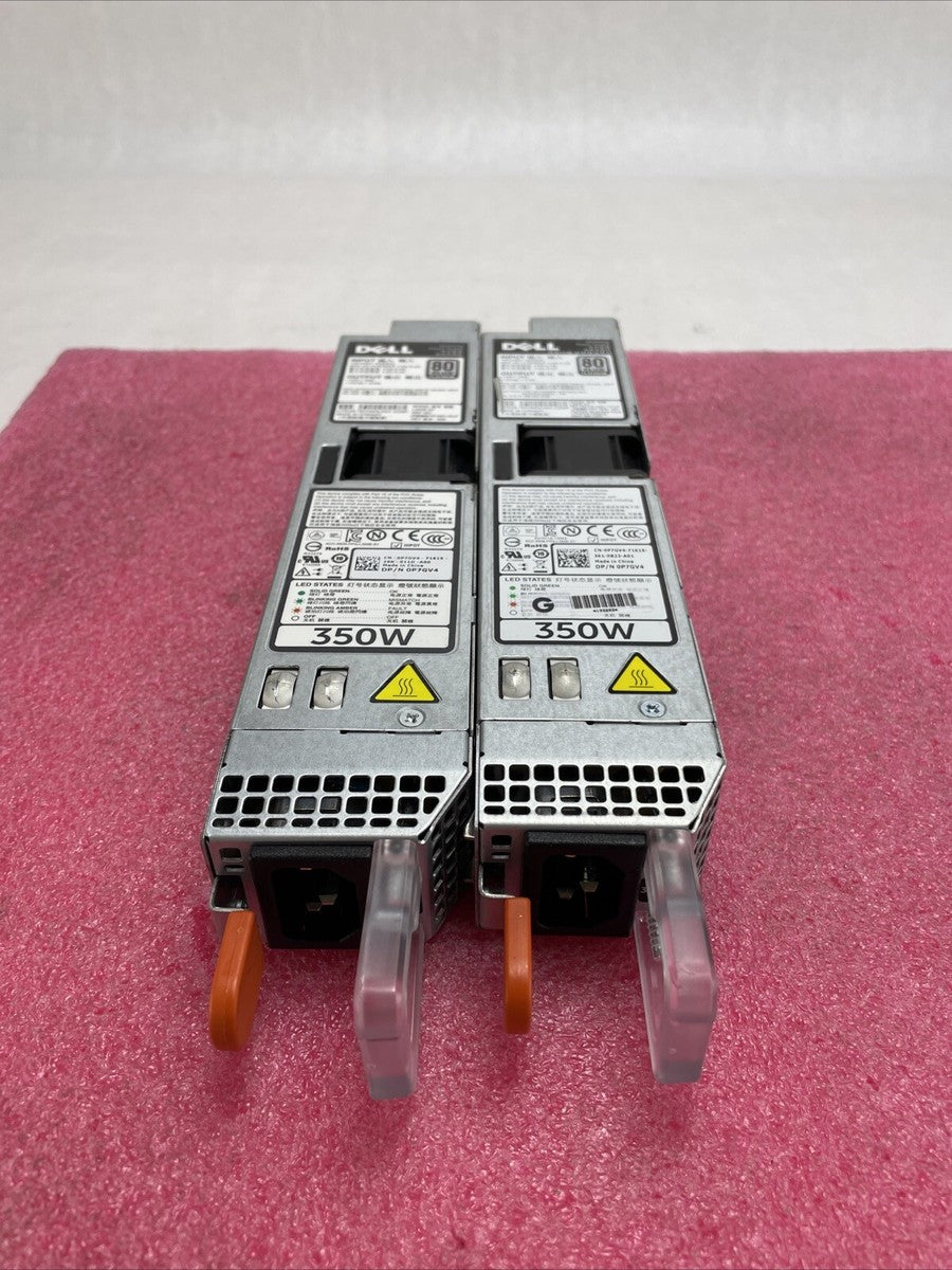 Dell P7GV4 80 Plus Platinum 350W Switching Power Supply Lot of 2|186736659642