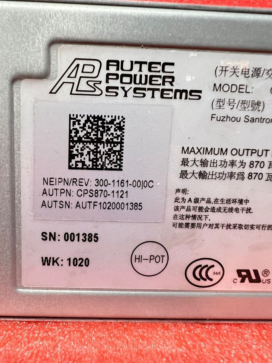 Dell PowerEdge R710 Servers Power Supply 870 Watt CPS870-1121|406187377342