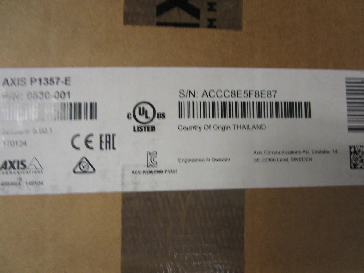 Axis P1357-E Network Security Camera - New in Box|335894619048