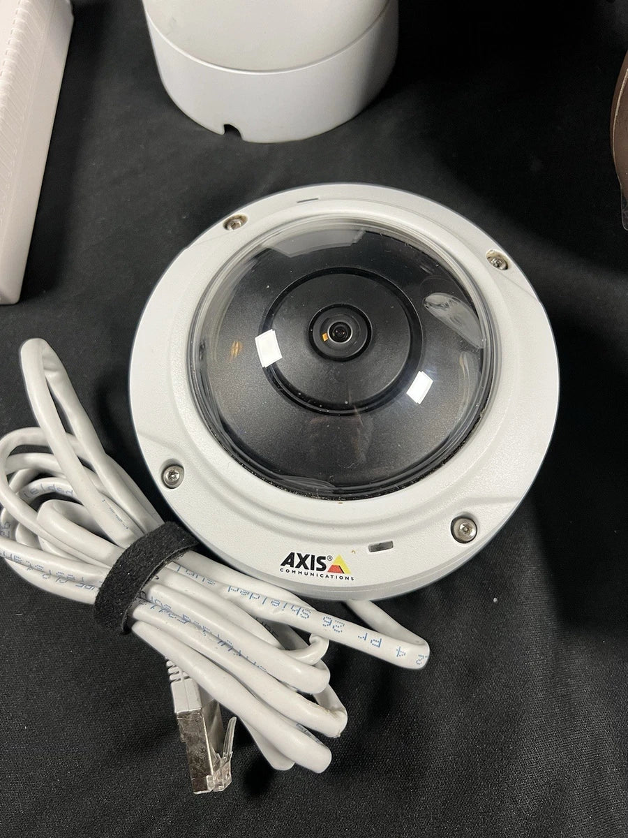Axis Communications Network Security Lot- 6 Cameras & 2 POE Midspan +Extra Parts