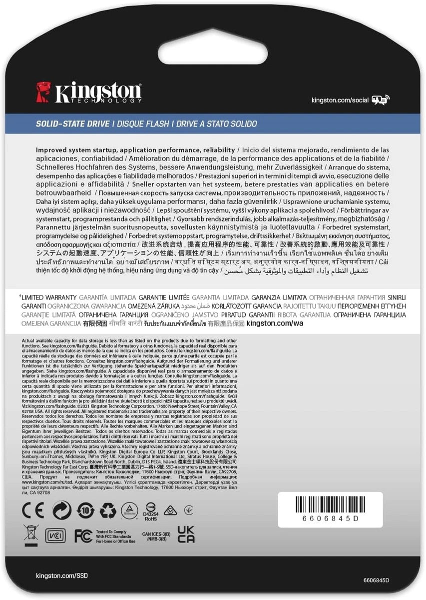 Kingston DC600M SSD 2.5” Enterprise SATA SSD - SEDC600M/1920G 1920GB