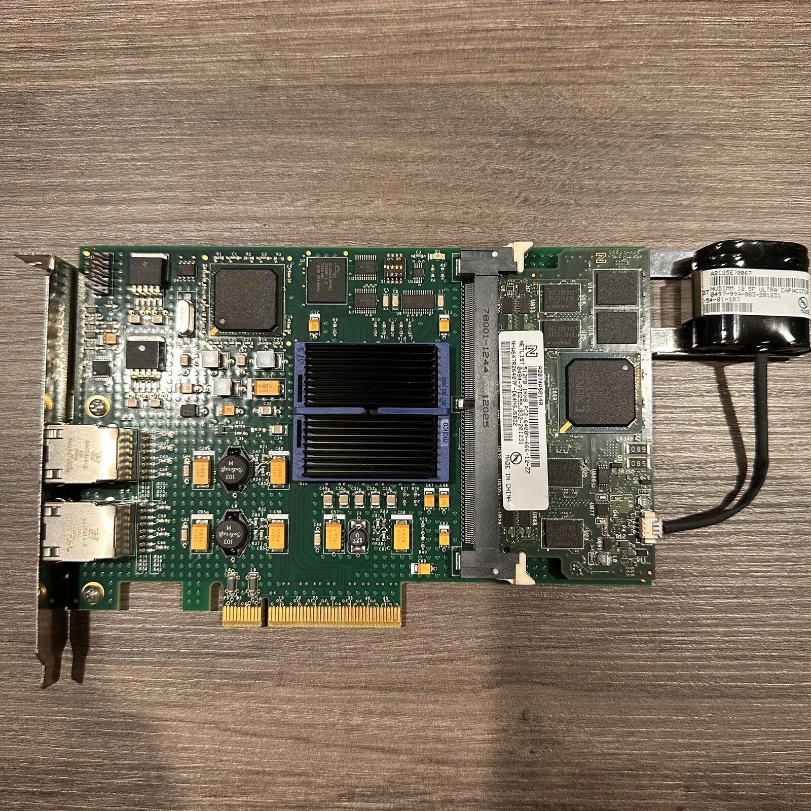 Dell Compellent PCI-e RAID 512MB Controller Card w/ Battery 0DV94N DV94N|144905941502