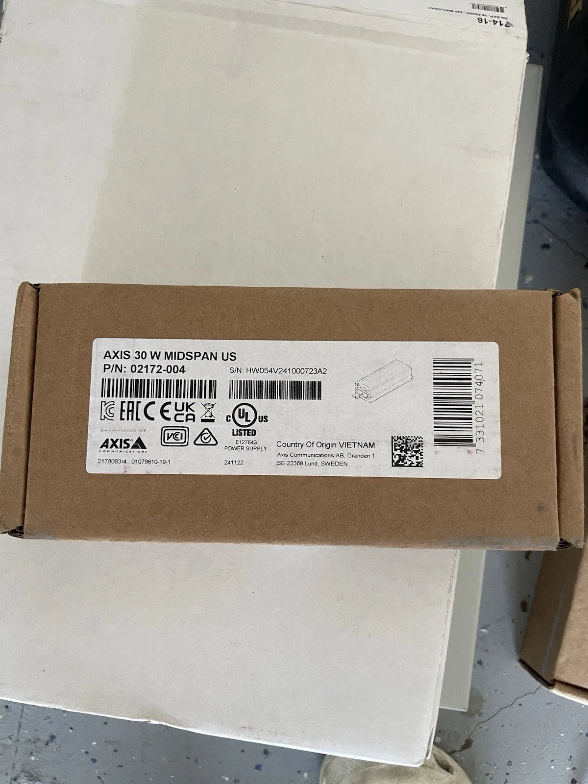 AXIS 30 W MIDSPAN USP/N: 02172-004S/N: HW054V241000723A2|397031546620