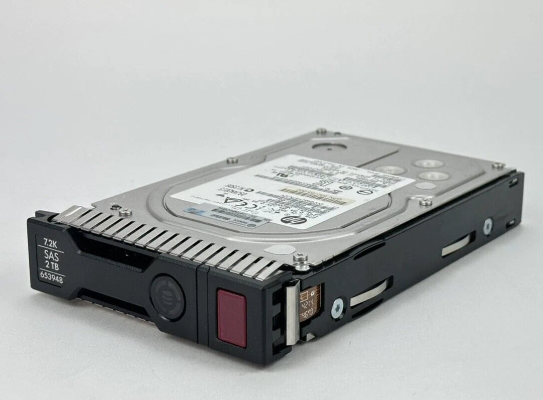 HP HPE 2TB SAS 6Gb/s 7.2K RPM LFF Server Hard Drive with Tray