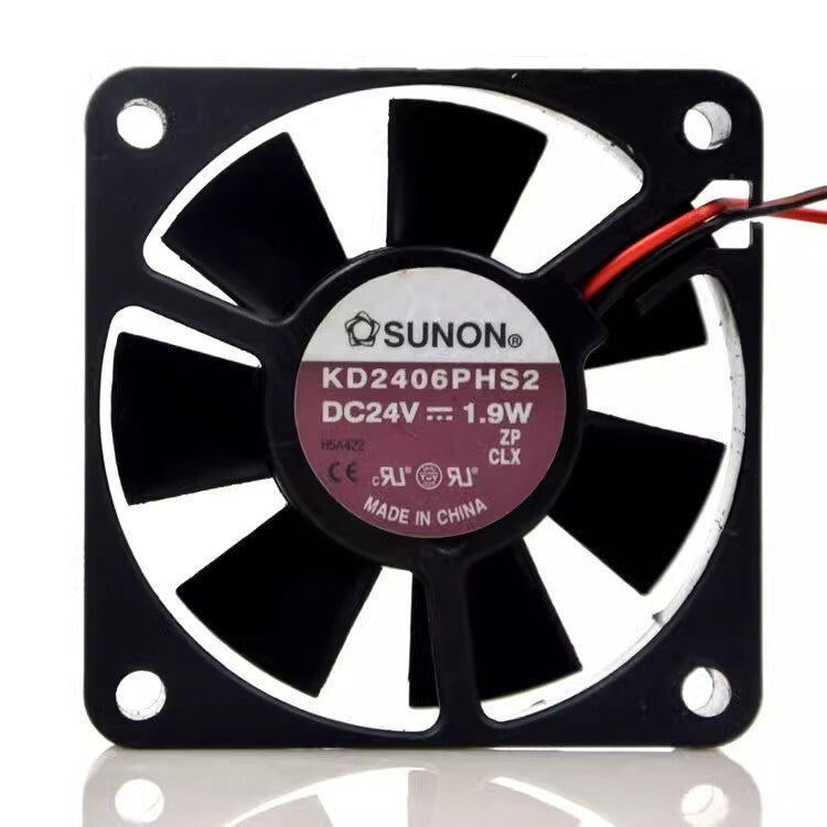 SUNON KD2406PHS2 DC24V 60x15mm Dual Ball Bearing Inverter Cooling Fan