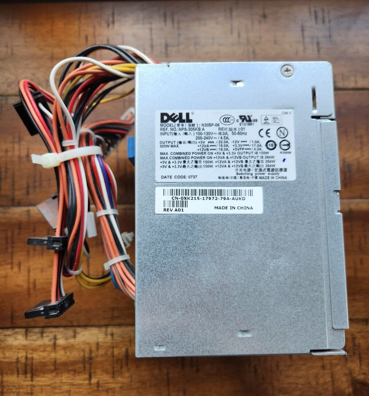 Dell Power Supply Model # N305P-06 - Ref. # NPS-305KB A - 24 Pin ATX|195694990250