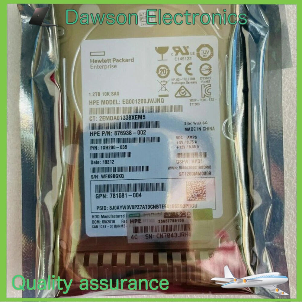 HP 781518-B21 1.2TB 12G SAS 10K 2.5" SFF SAS HDD 781578-001 New|357050925096