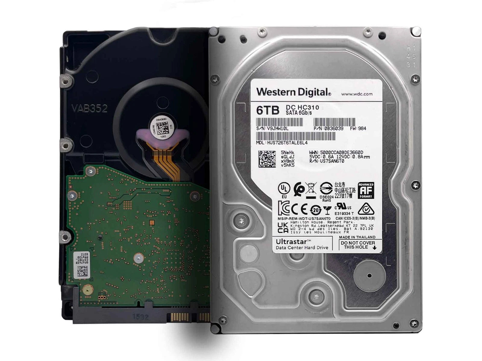 WD DC HC310 6TB 7200RPM SATA 6Gb/s 3.5in Enterprise Hard Drive -HUS726T6TALE6L4|177545800914