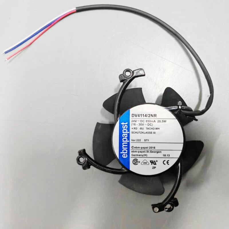Ebmpapst Equipment Dedicated Cooling Fan DV4114/2NR 24V 850mA 20.5W 3pin|134104224415