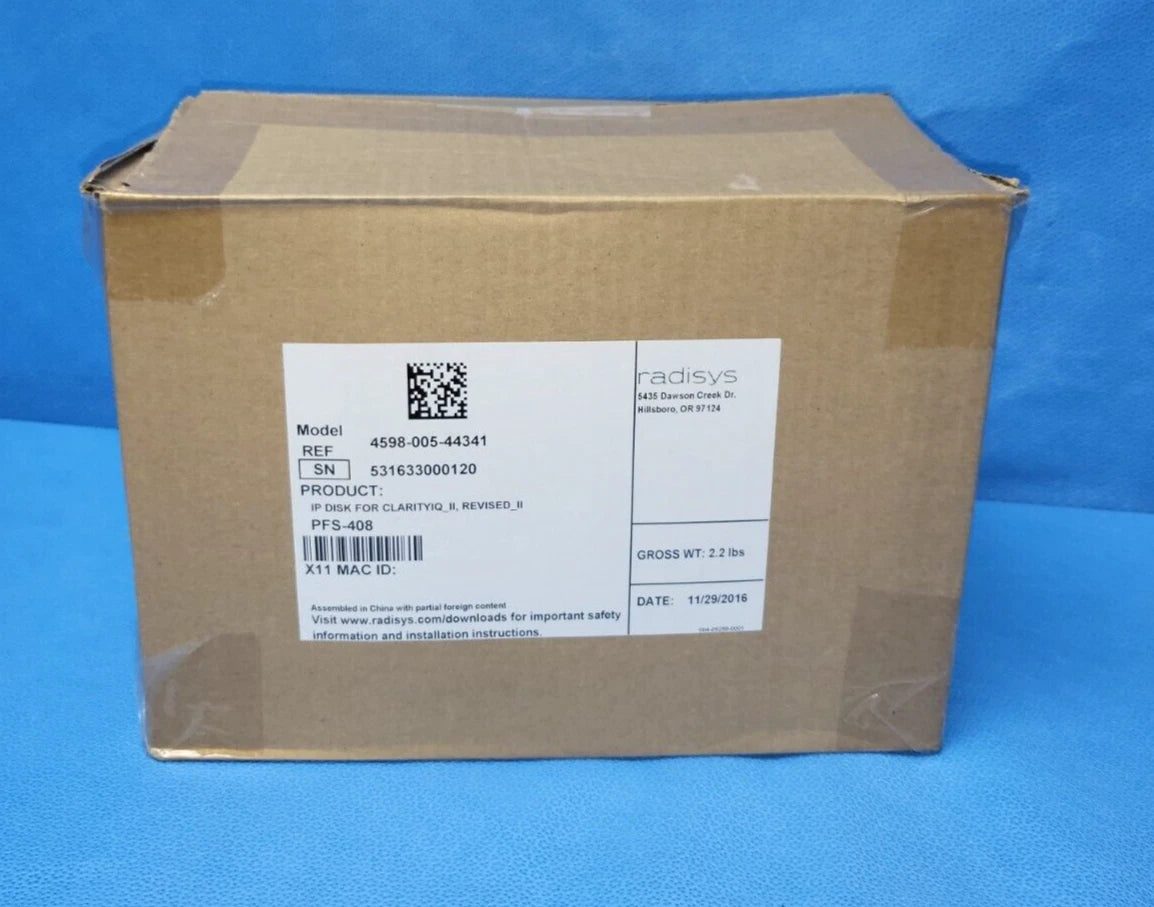 RadiSys IP DISK CLARITYIQ_II, REVISED_IIPFS-408 Ref 4598-005-44341