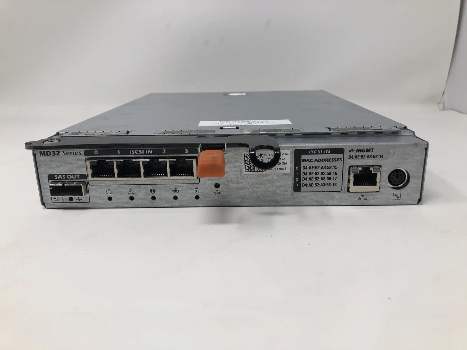 Dell PowerVault MD32 Series Quad Port iSCSI Controller E02M / F69VD / E02M002|125195703514