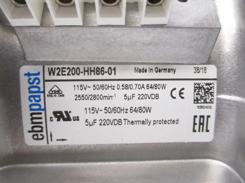 EBMPAPST W2E200-HH86-01 115V 0.58/0.70A NSNP|156731555623