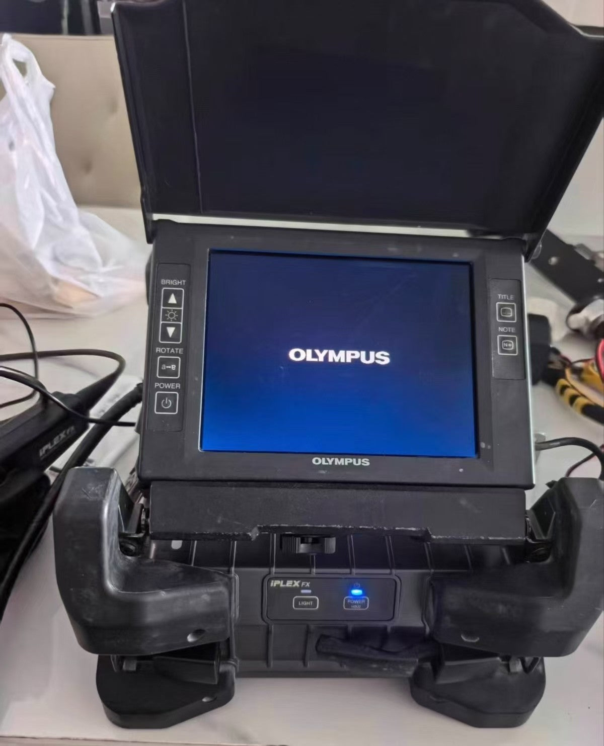 OLYMPUS IPLEX FX industrial endoscope system with controller and 2-meter cable