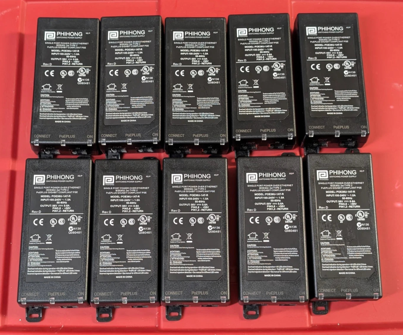 Power over Ethernet PoE Injectors (Lot of 10