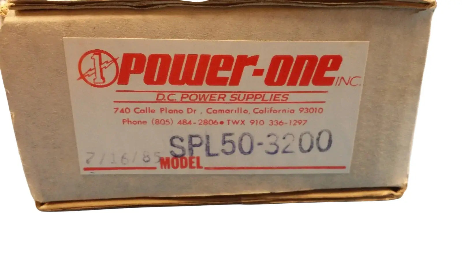 (1 PC) SPL50-3200 POWER-ONE Multi Voltage Switching Power Supply, 50W ,5V to 12V|323813153626