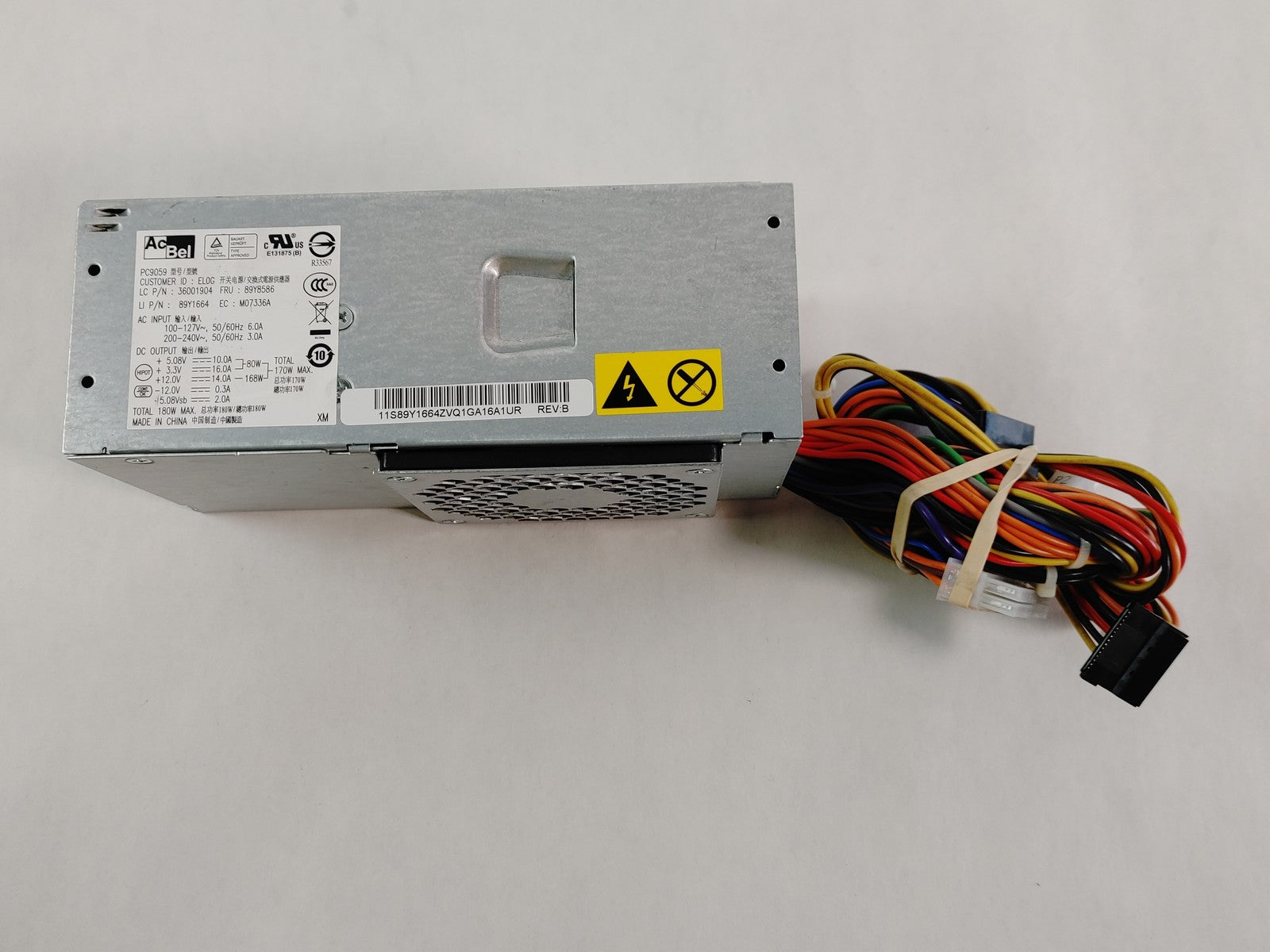 Lenovo ThinkCentre Edge 72 24 Pin 180W Desktop Power Supply 89Y8586|205256829404