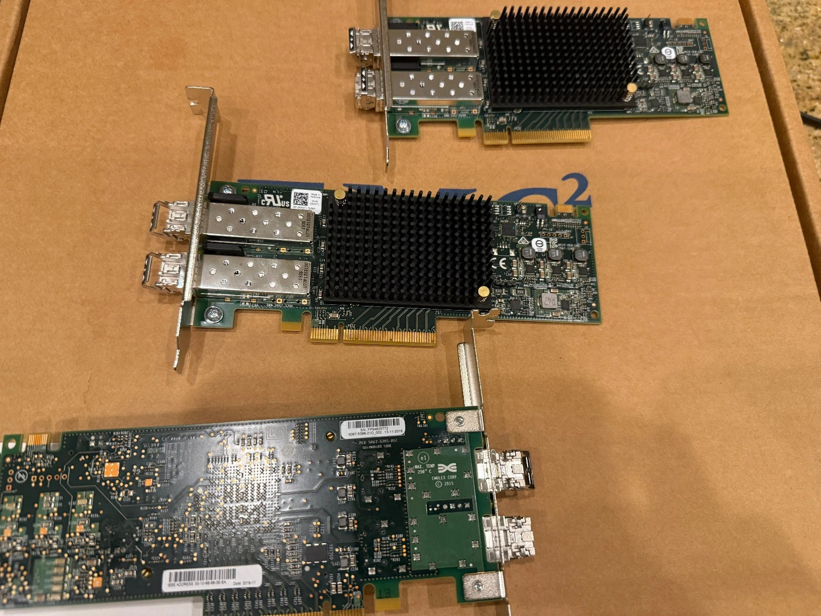 Dell Emulex LPE31002 Dual Port 16G Fibre Channel Card RXNT1 VGJ12 w/SFPs