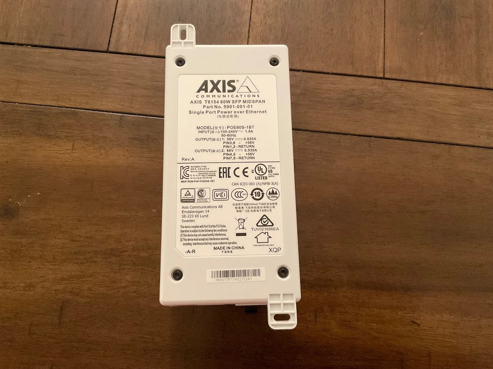 Axis T8154 60W SFP Midspan|277548194023