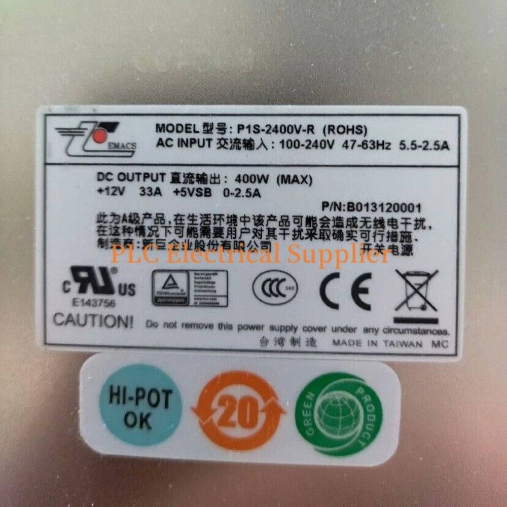1X EMACS P1S-2400V-R Hot Swap 400W Server Power Supply Fully Tested|235868163045