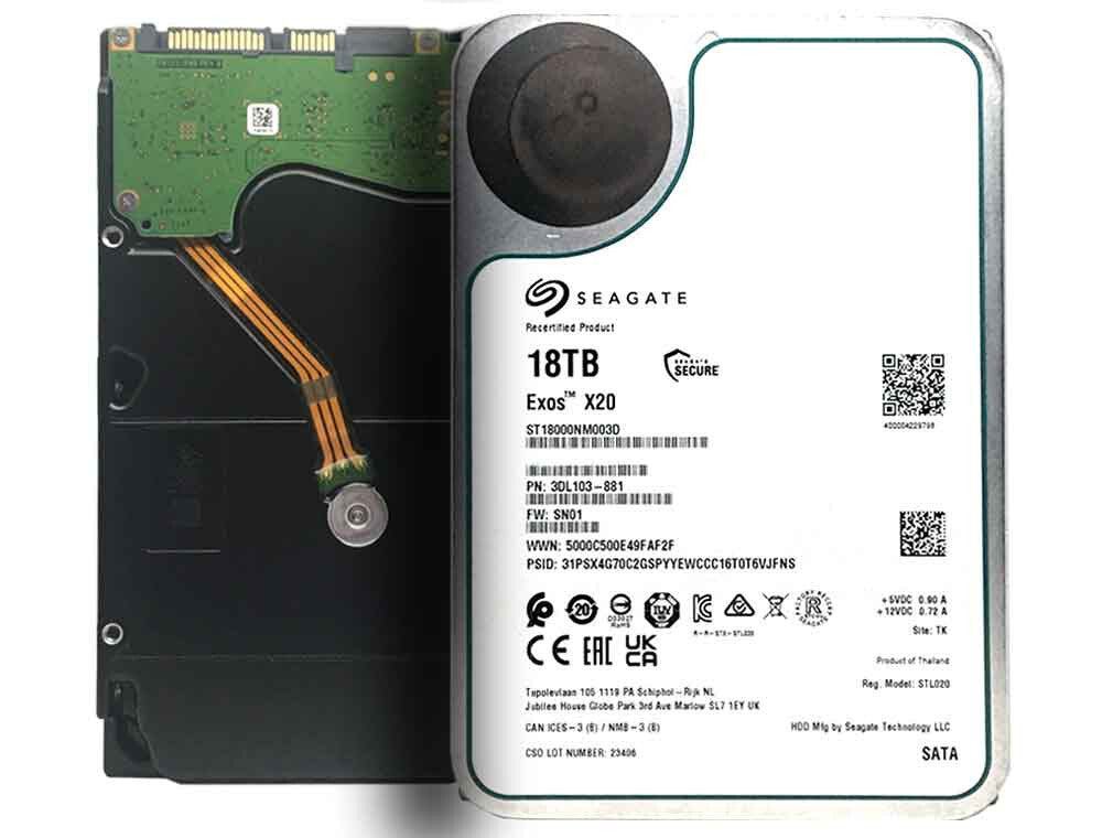 Seagate Exos X20 18TB 7200 SATA 6Gbs 35 G3D