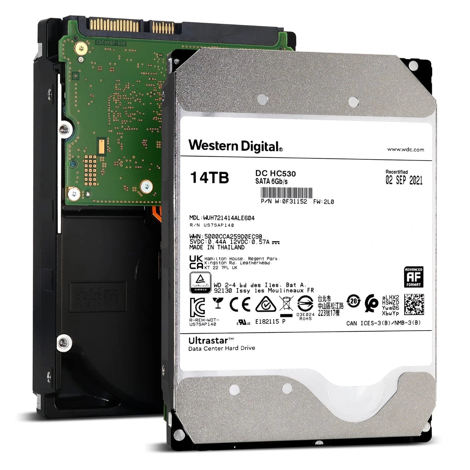 WD Ultrastar DC HC530 14TB 3.5" 7200RPM Enterprise HDD (WUH721414ALE604)|116891963785