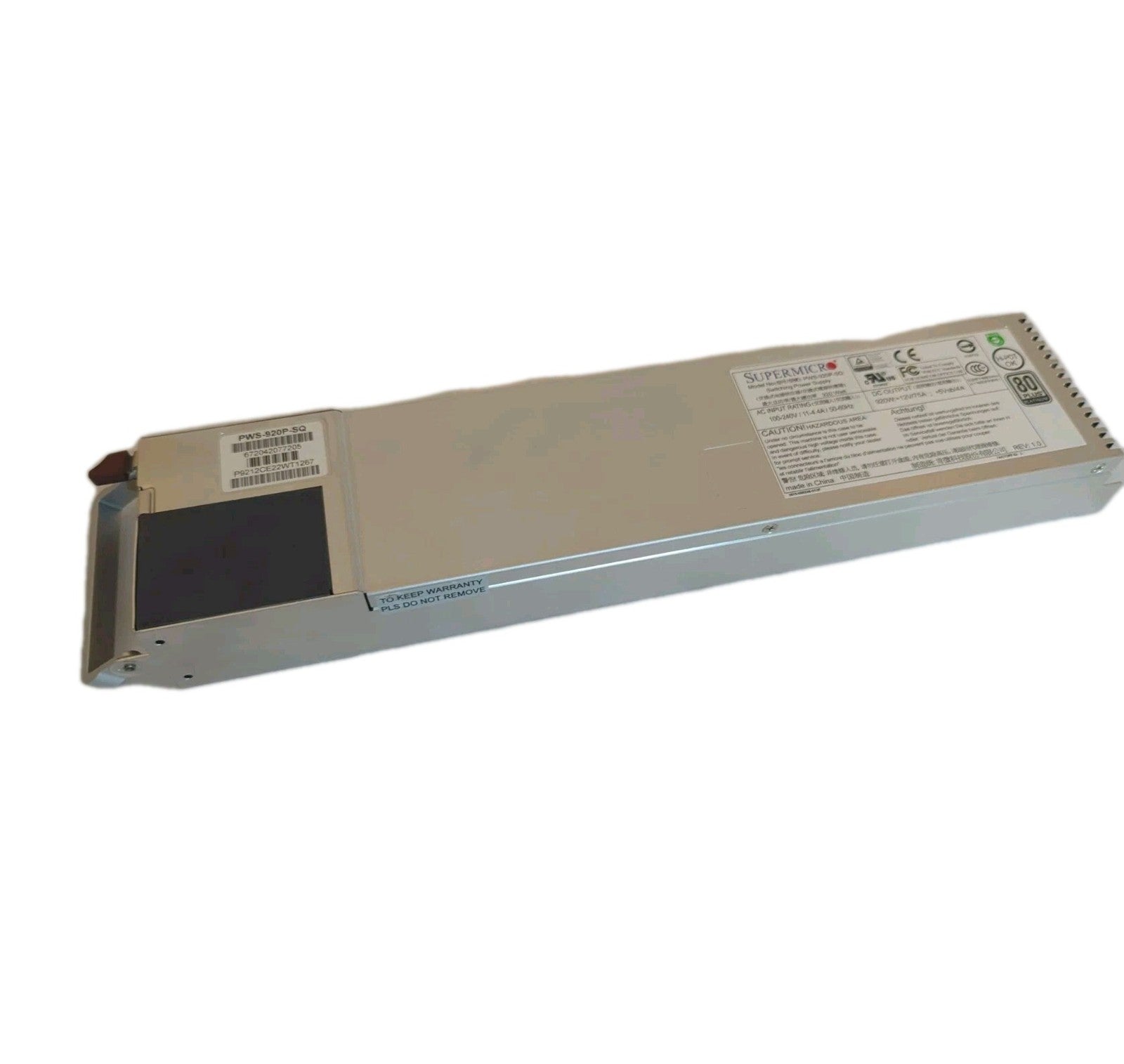SuperMicro PWS-920P-SQ 920W 1U Redundant Power Supply - FREE SHIPPING|177374455700