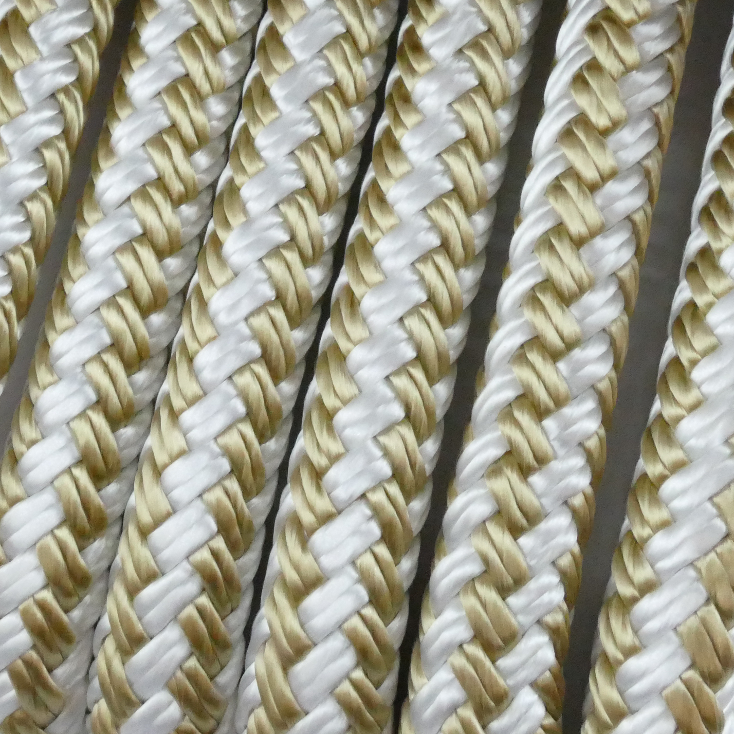 Samson Rope 4.68024E+11 Samson Rope 468024360030 Samson 468024360030, Harbormaster Double Braid Nylon, 3/8" x 600', Gold/White