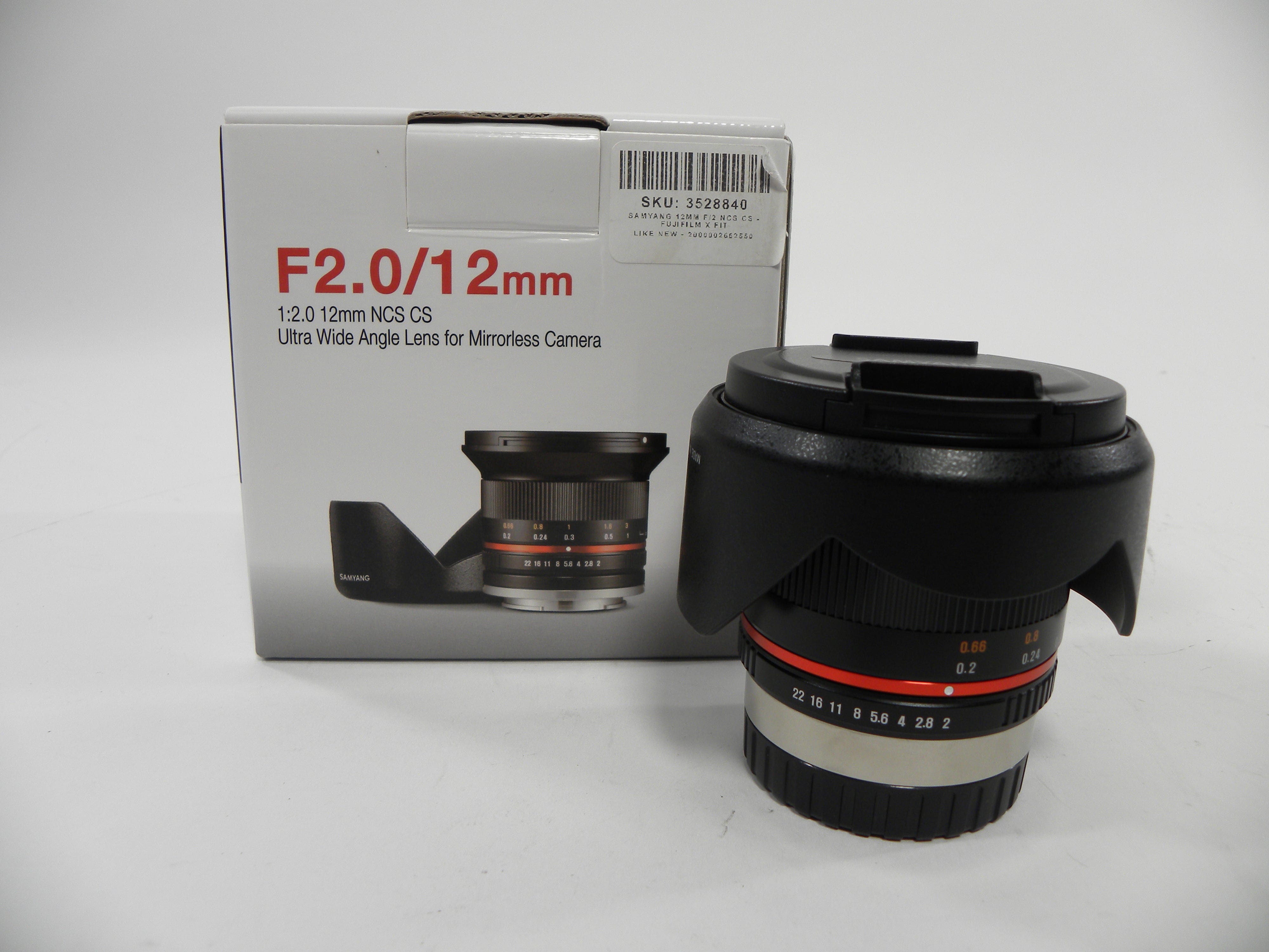 Samyang 12mm f2 NCS CS Ultra Wide Angle Lens for a Mirrorless camera