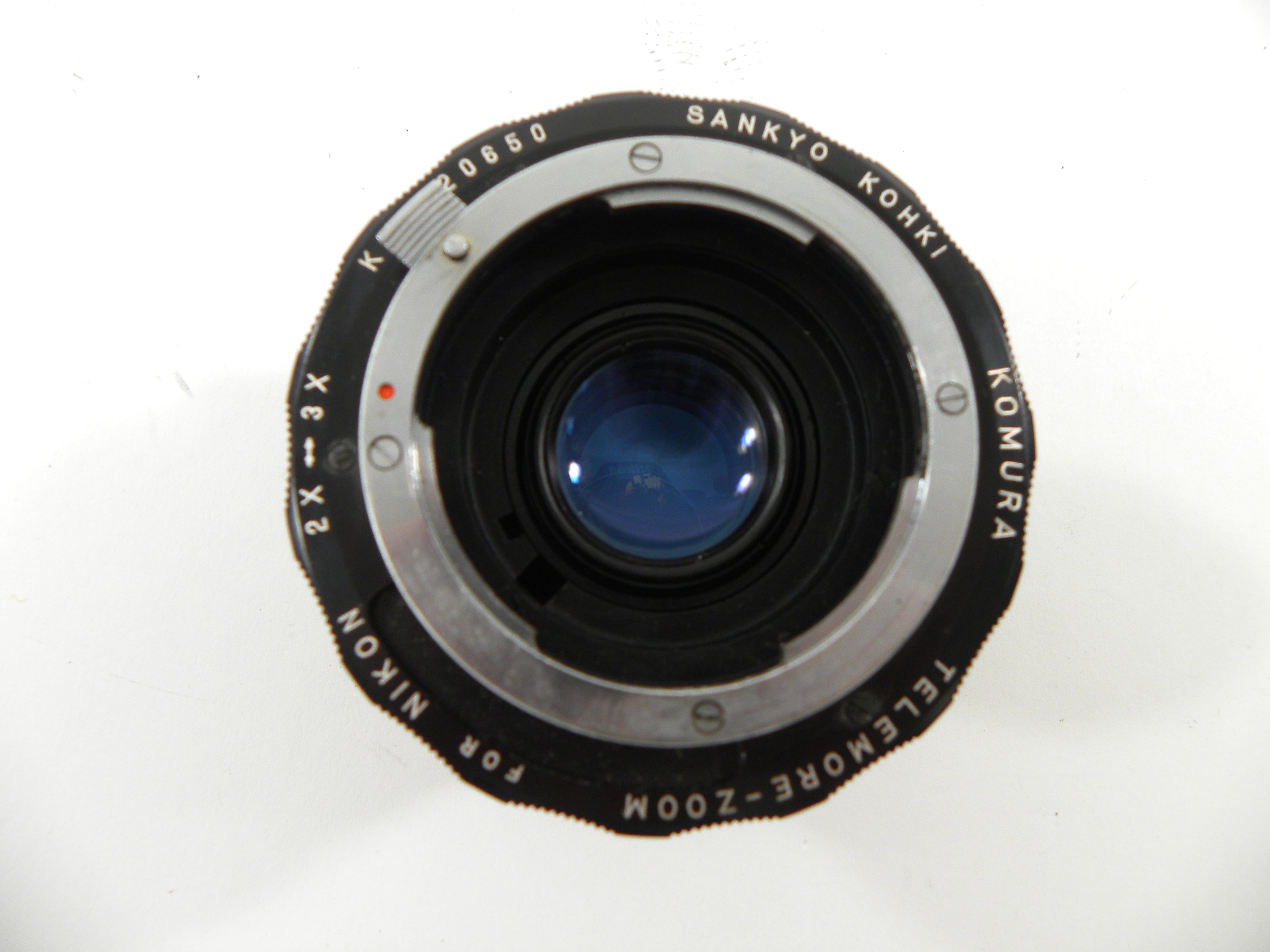 Sankyo Kohki Komura Telemore Zoom 2x-3x lens for Nikon F