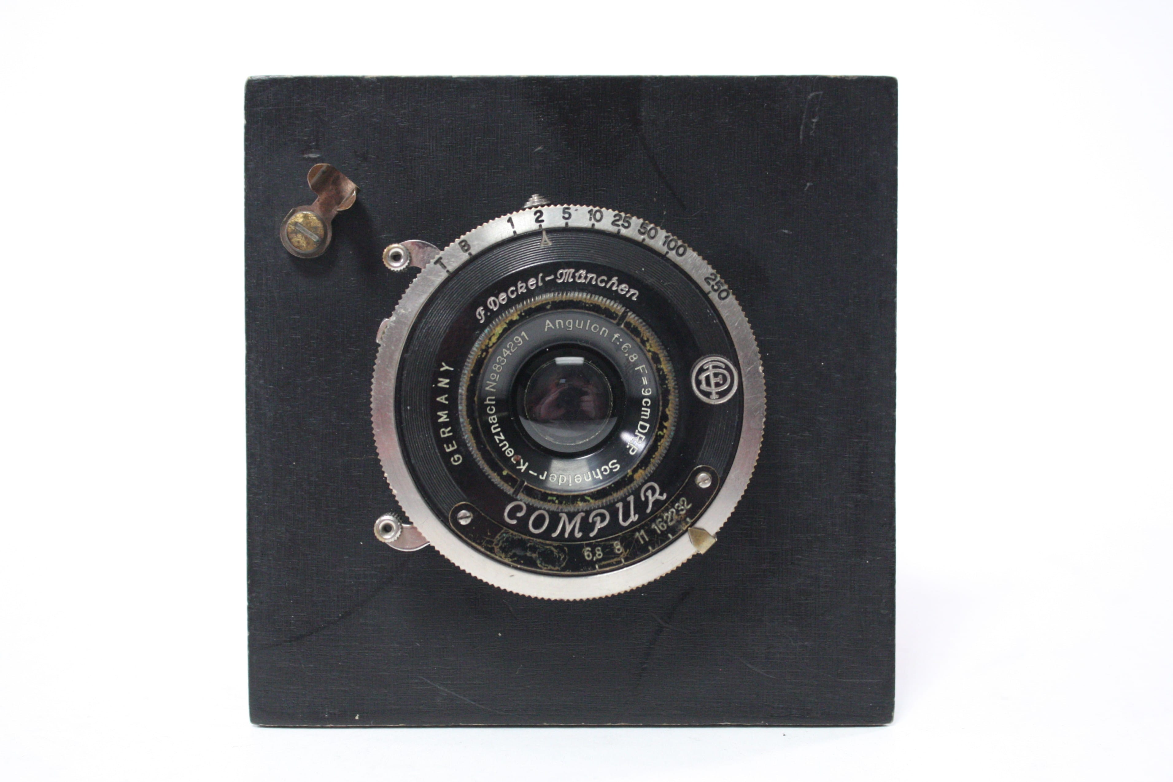 Schneider-Kreuanach Angulon 9cm f/6.8 Compur Shutter with 4X4 Lens Board