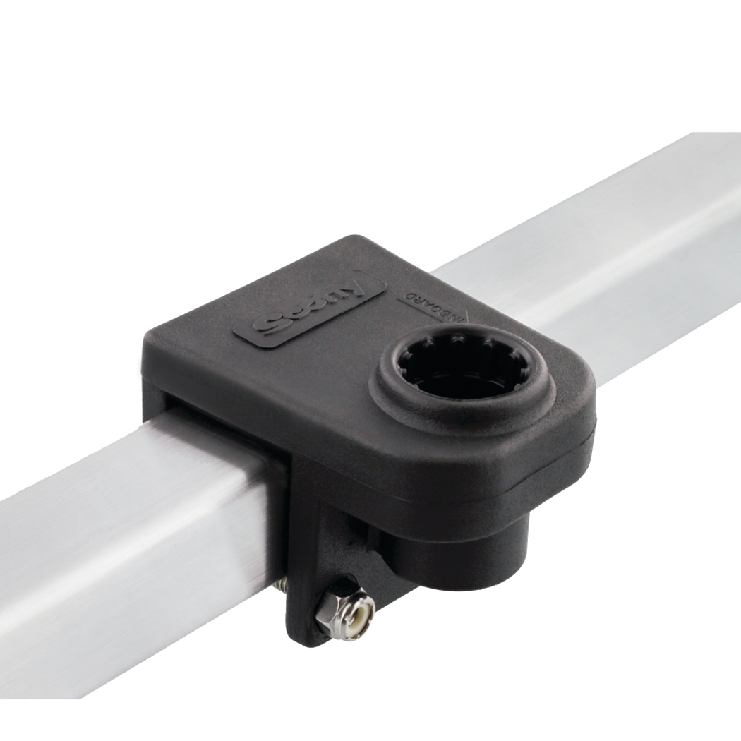 Scotty 0243-BK Rod Holder 1-1/4" Square Rail Mount, Black