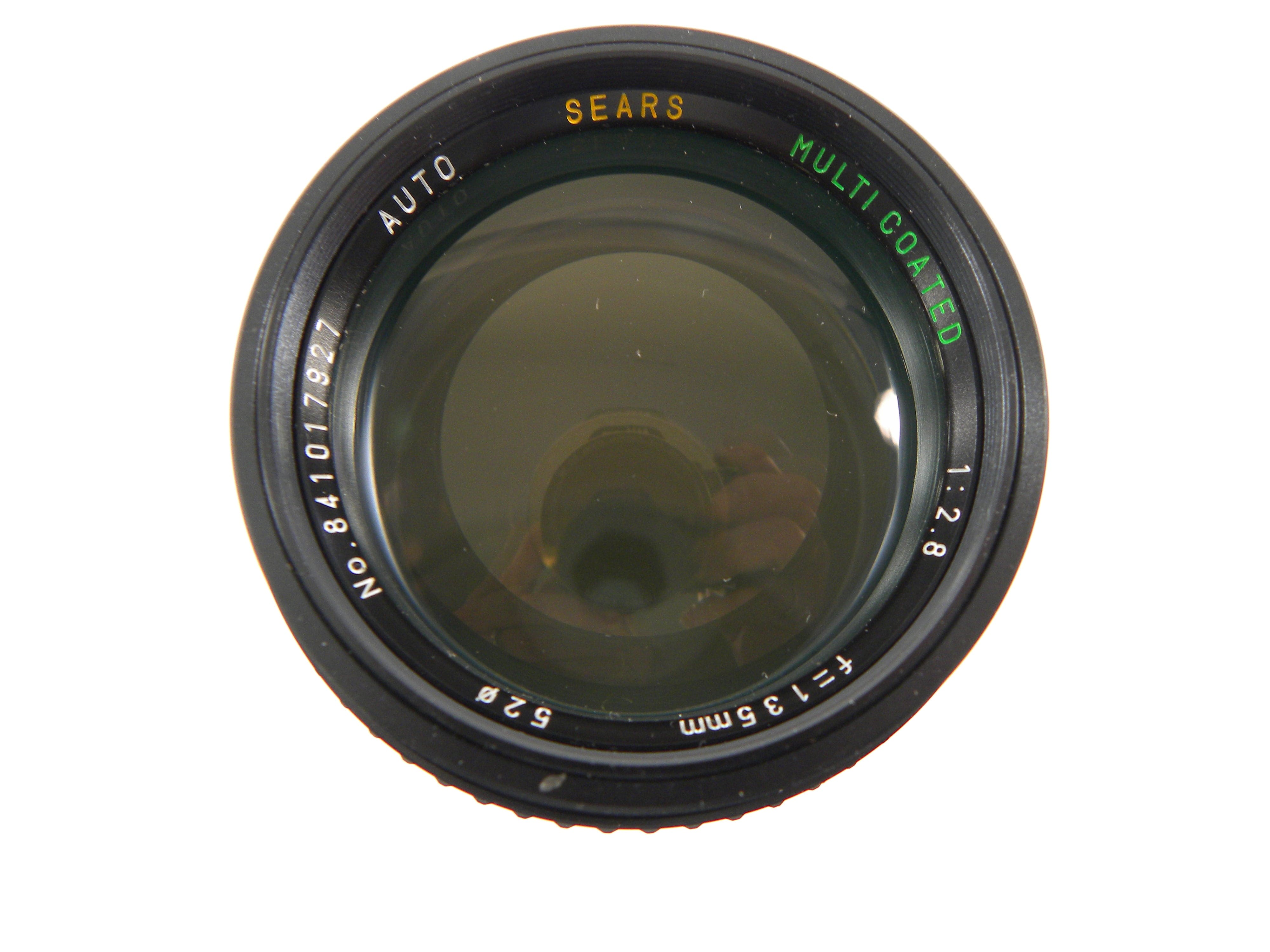 Sears MC Auto 135mm f2.8 PK Mount