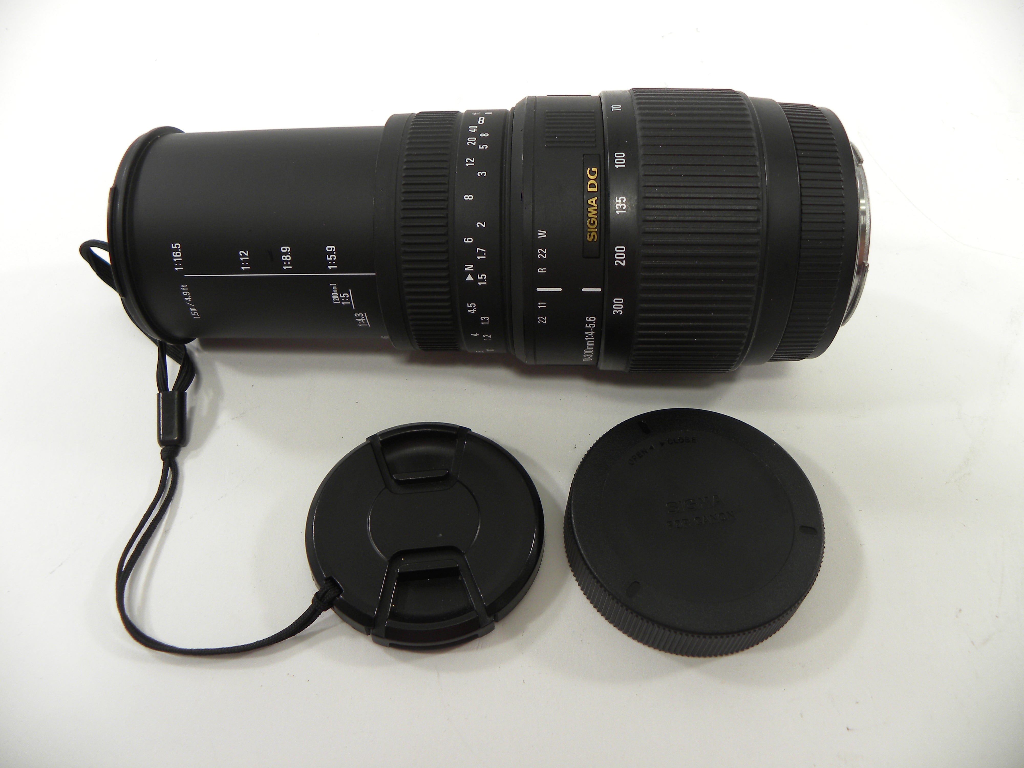 Sigma DG 70-300mm f4-5.6 Canon EF lens