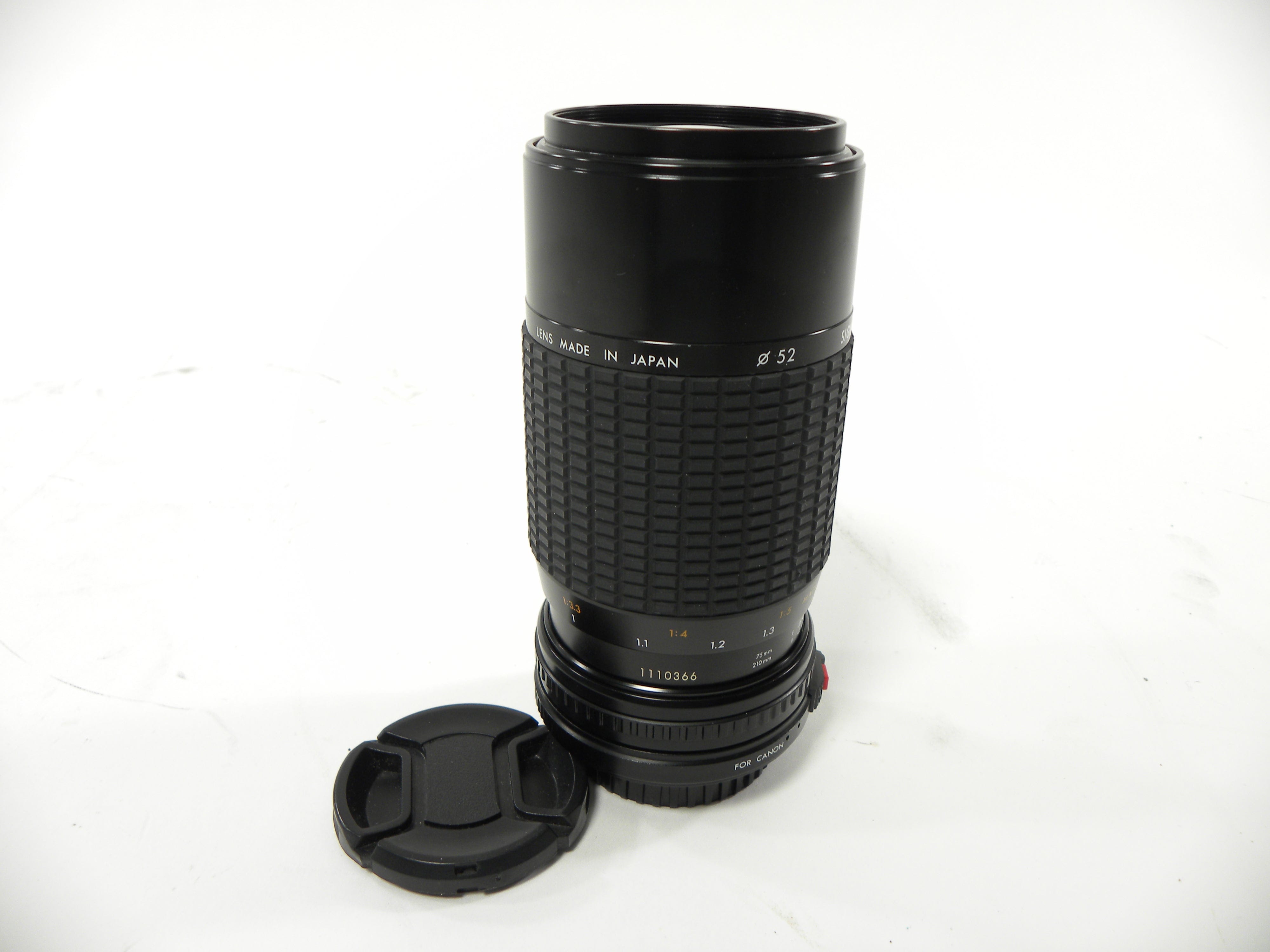 Sigma Zoom K-111 75-210mm f3.5-4.5 Canon FD Mount