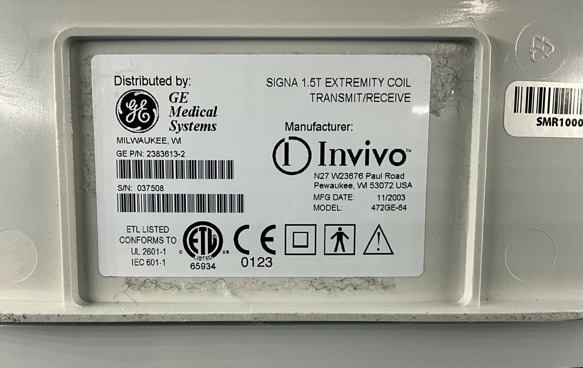 SIGNA 1.5T EXTREMITY COIL TRANS/RECVR QUADKNEE (2383613-2/14661 GE