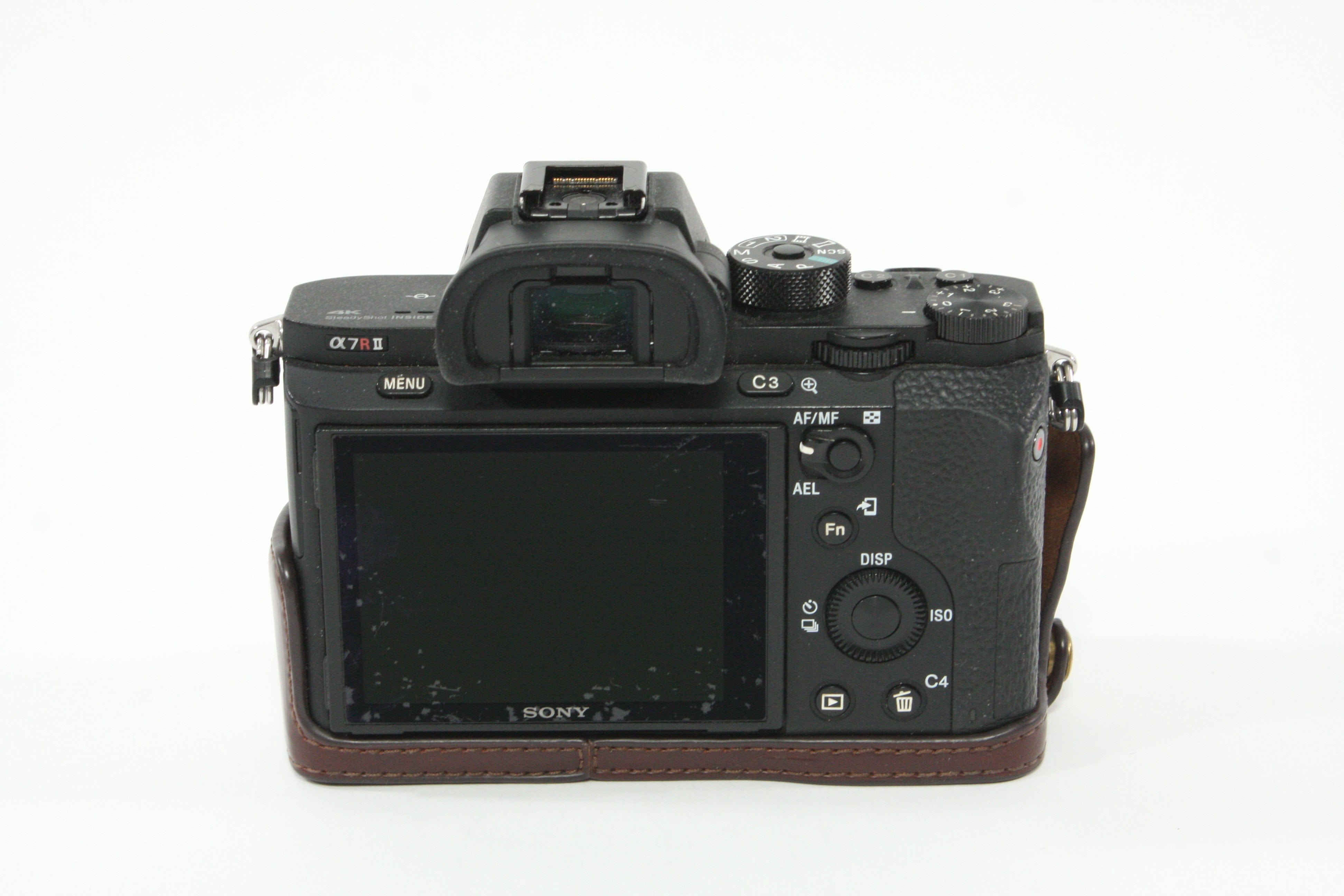 Sony a7R II with Leather Half Case - Shutter Count 13146