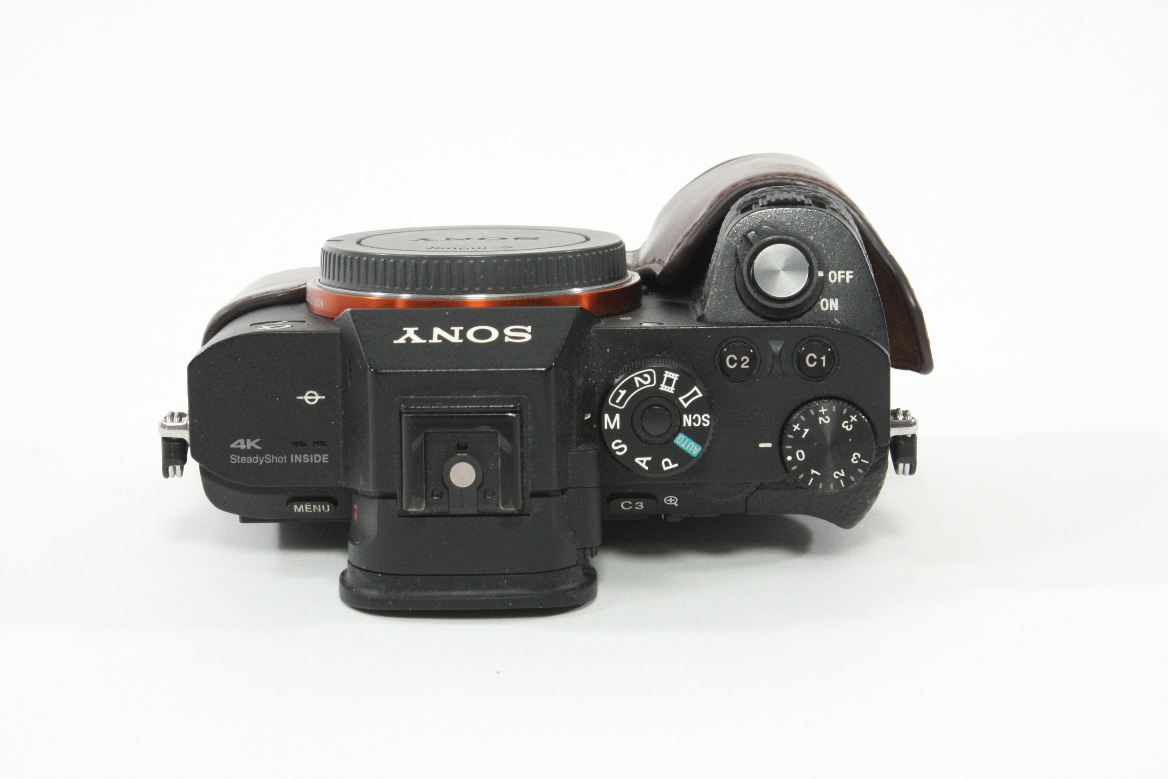 Sony a7R II with Leather Half Case - Shutter Count 13146