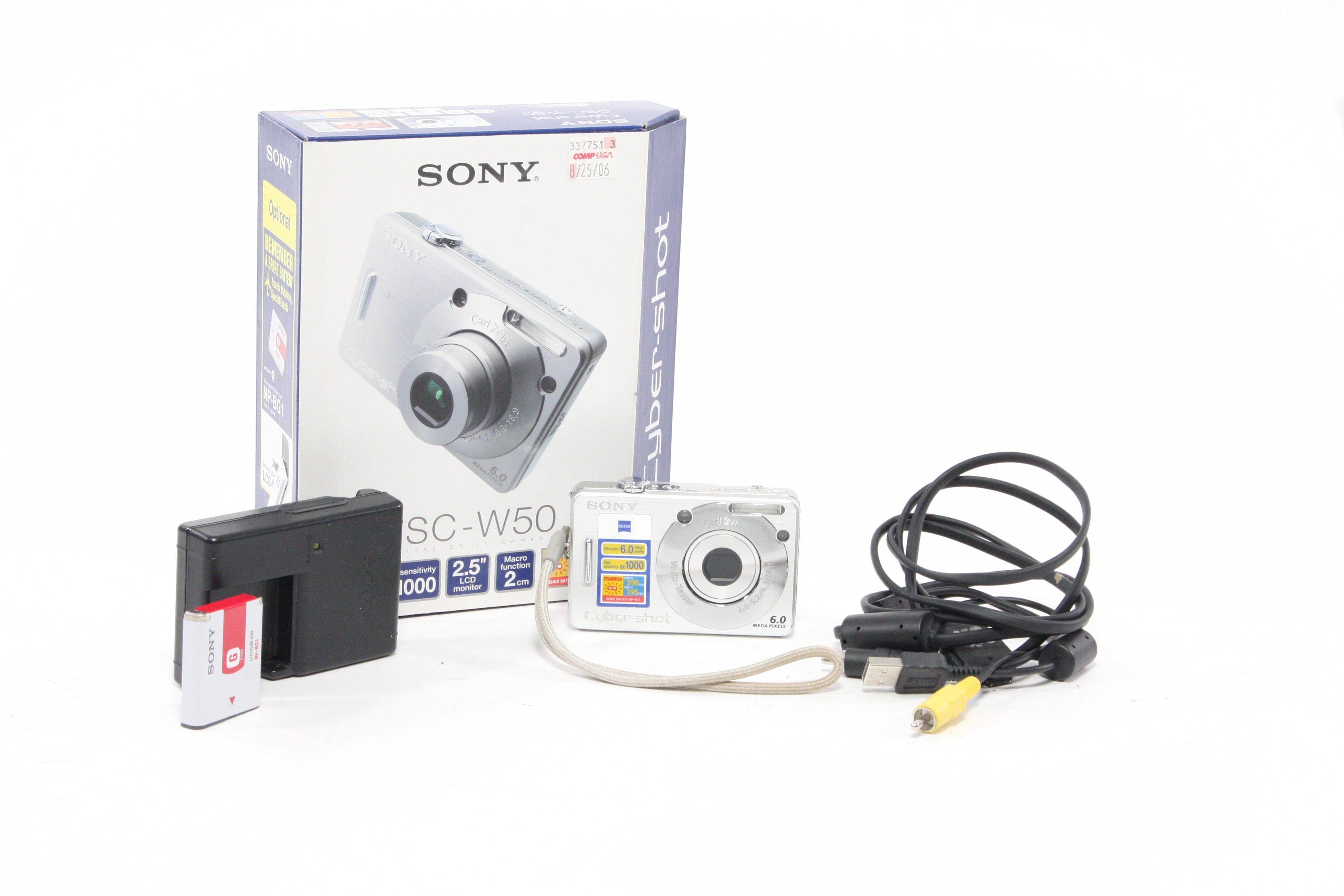 Sony DSC-W50 Digital Point-and-Shoot Camera 16x Zoom 16.2mp