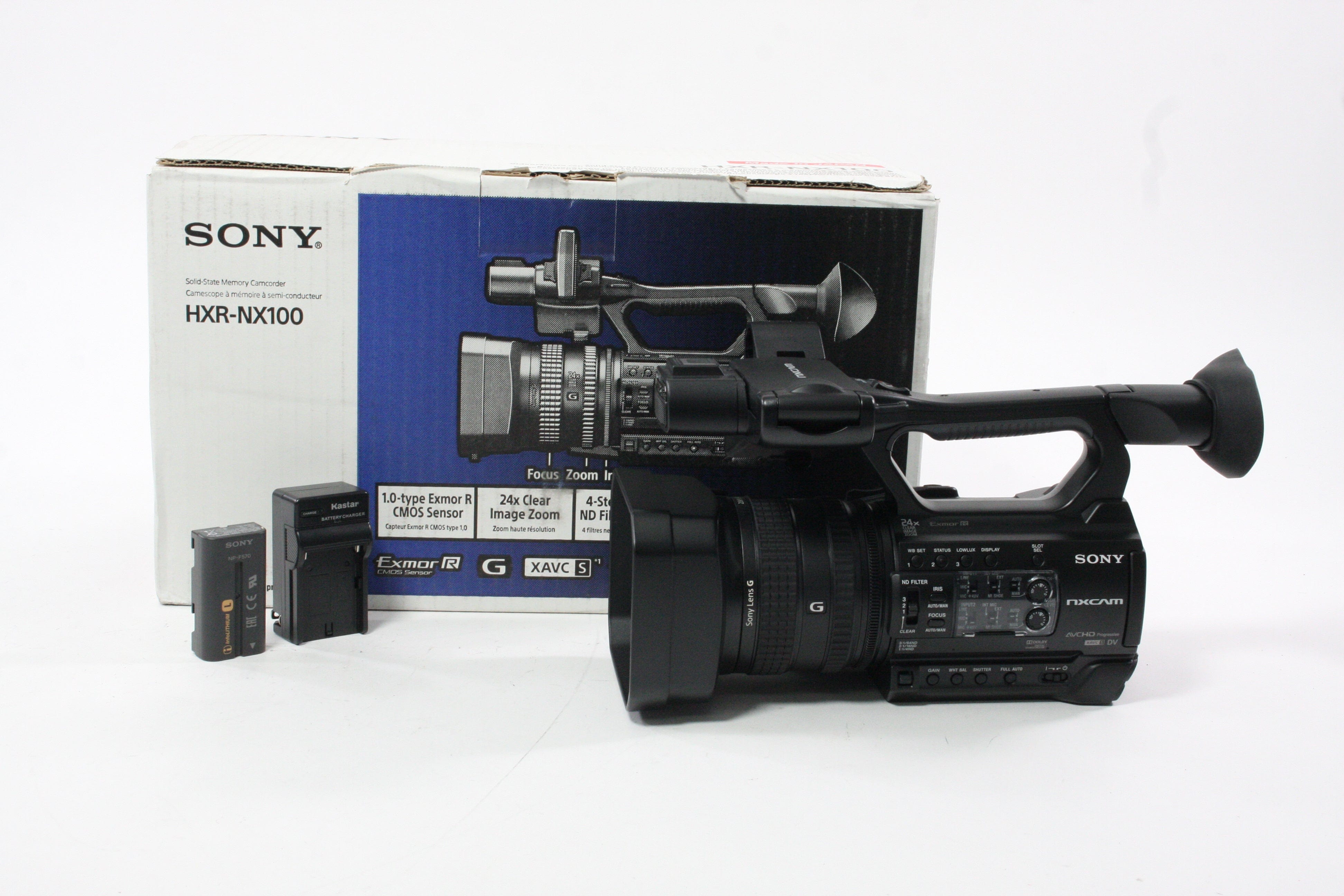 Sony HXR-NX100 Full HD NXCAM Camcorder with 10 hours of Usage.LIKE NEW