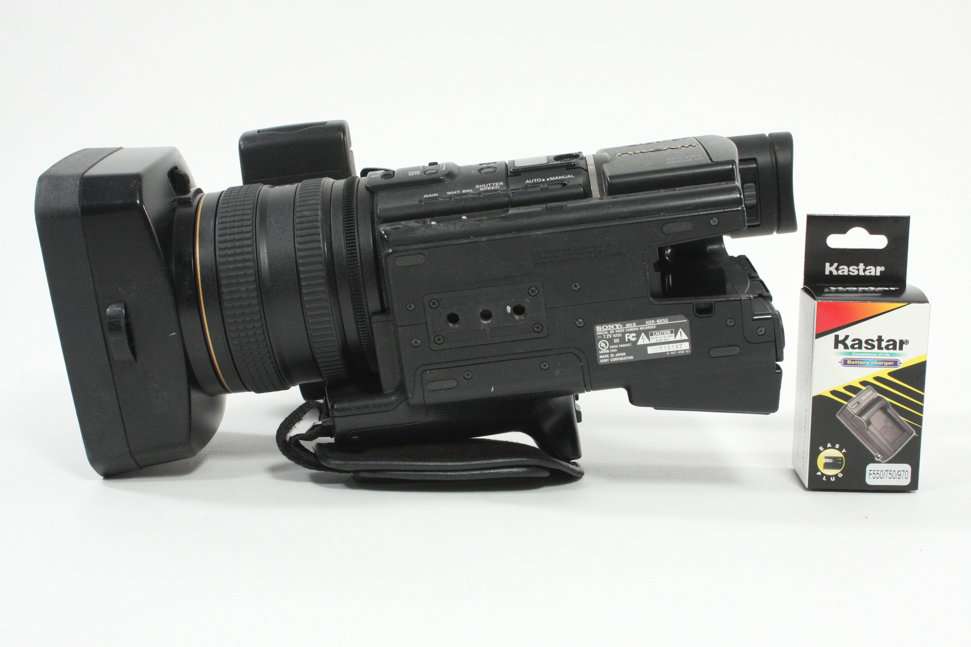 Sony HXR-NX5U NXCAM Professional Camcorder - 1150 hours usage -selling as-is.